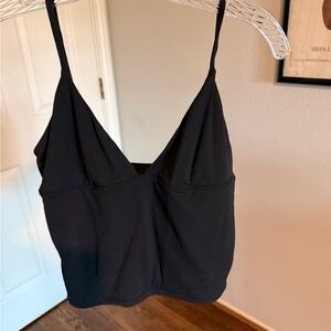 Women's Black V-Neck Tank Top